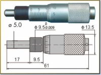 Micrometer Head, 15mm, DIN 863