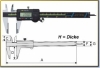 Digital Pocket Caliper with carbide measuring Faces, DIN 862
